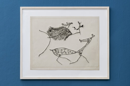 Rolf Nesch, Ausstellungsansicht, VG BildKunst2025, Foto: Frank Kleinbach.