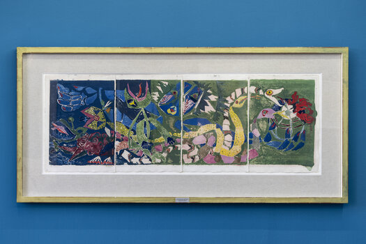 Rolf Nesch, Ausstellungsansicht, VG BildKunst2025, Foto: Frank Kleinbach.